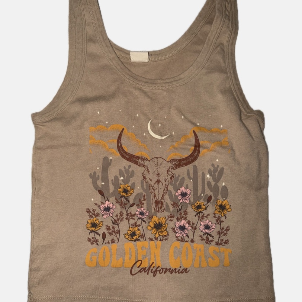 Golden Coast Tan Tank Top